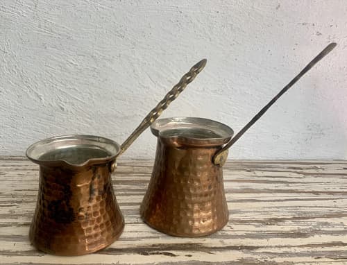 Par Cafeteras Turcas Cobre Cezve-ibrik Cobre