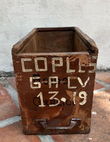 Antiguo Cajón De Madera Estilo Ferretería