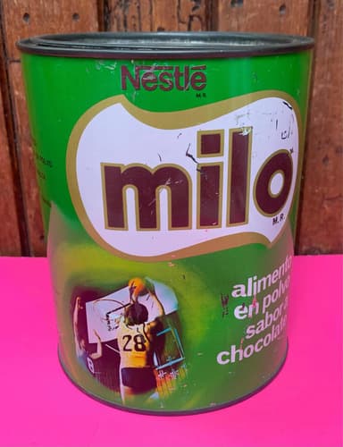 Vintage Bote De Milo Chocolate 70s Coleccionable
